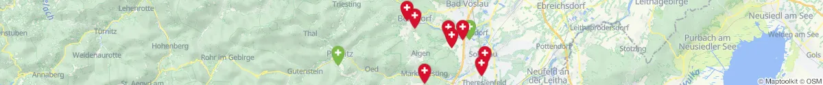 Kartenansicht für Apotheken-Notdienste in der Nähe von Hernstein (Baden, Niederösterreich)